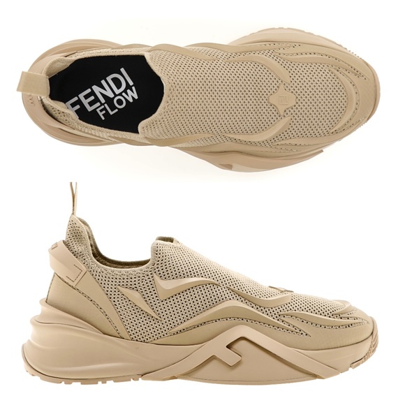 Fendi Flow Sneakers Slip-On Mesh Size 11 US New - Picture 1 of 8